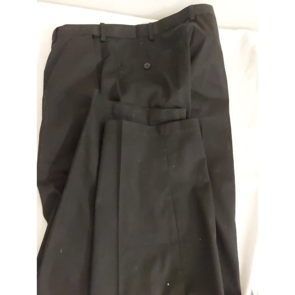 Haggar Black Dress Mens Size 32W X 30L Classic Fit Inseam 29  $70 value NWT - Picture 7 of 9